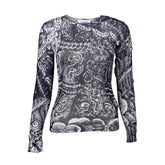 Desigual Blue Viscose Women Sweater -   -  Desigual.